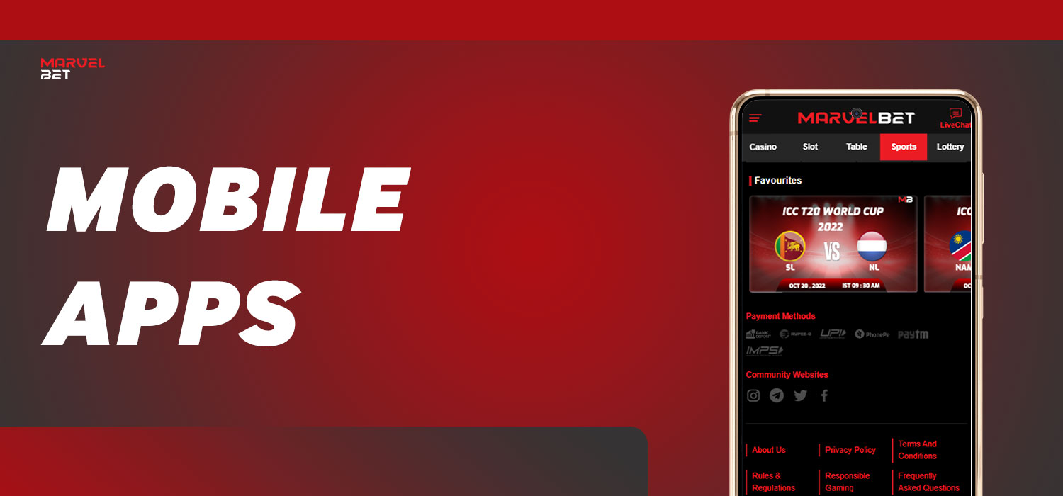 marvelbet mobile apps