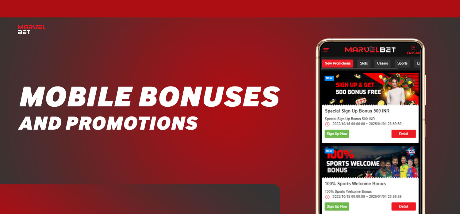 marvelbet mobile bonuses and promotions